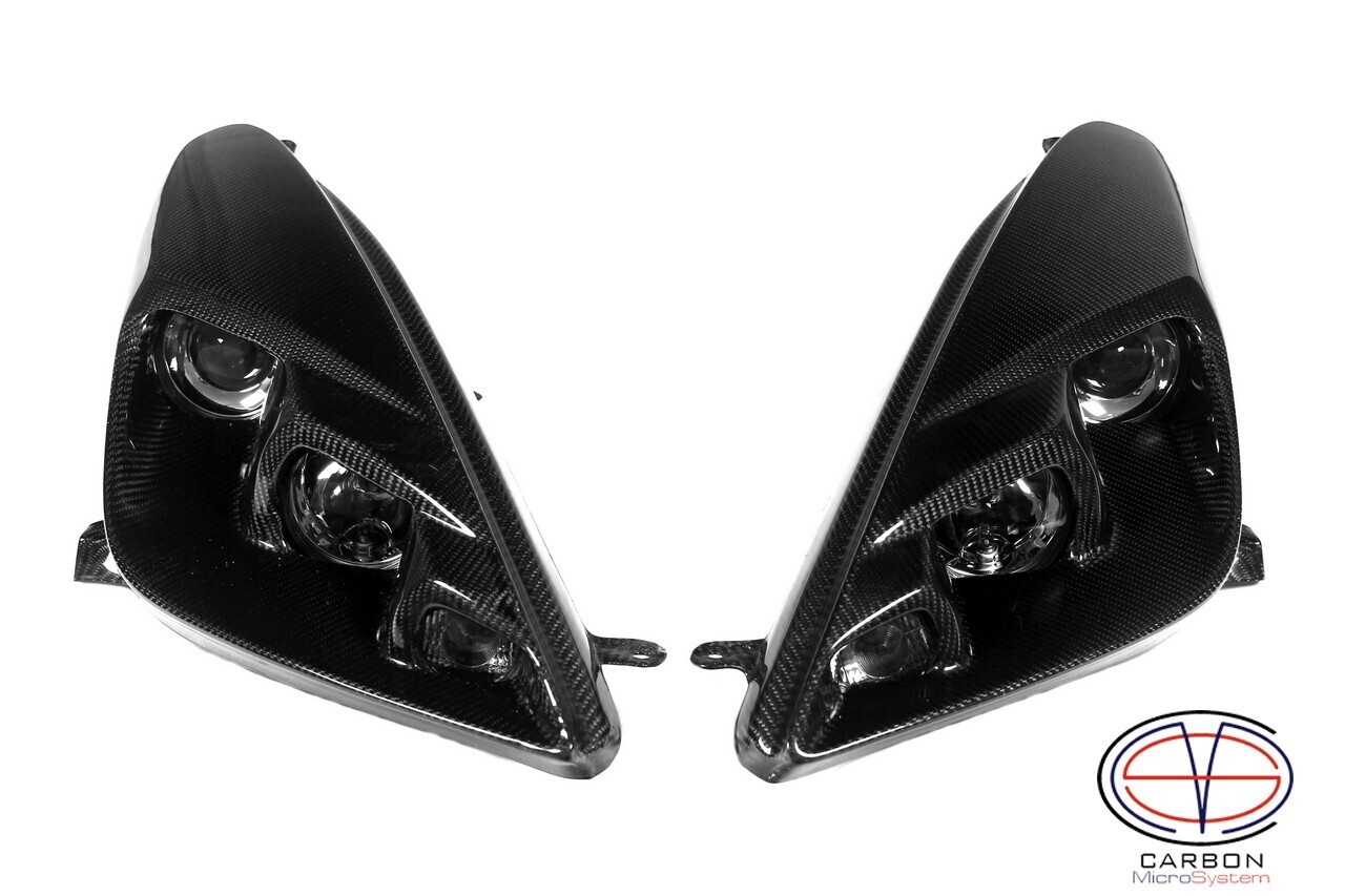 Headlights BARS2FAST for Toyota Celica t23 from Carbon Fiber, Delivery option: With Hella modules