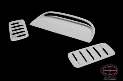 2 Inserts and Hood Scoop from Fiberglass for TOYOTA Celica  ST185 GT4