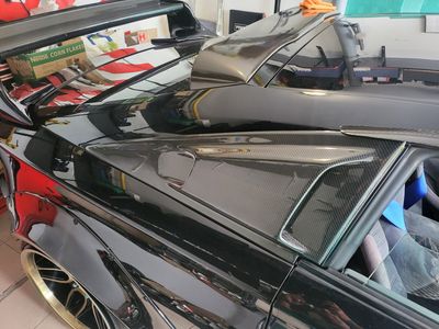 Rear Lower Quarter Window panel BARS2FAST from Сarbon fiber for TOYOTA Celica T23