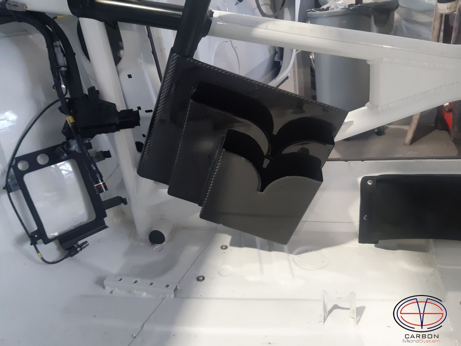 Carbon fiber Rally Car Roll Cage Co Driver Map Holder Document Pocket​