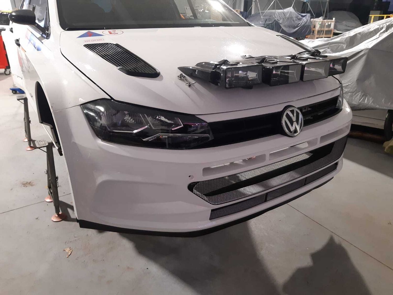 Front Bumper for VW Polo GTI R5 from Fiberglass