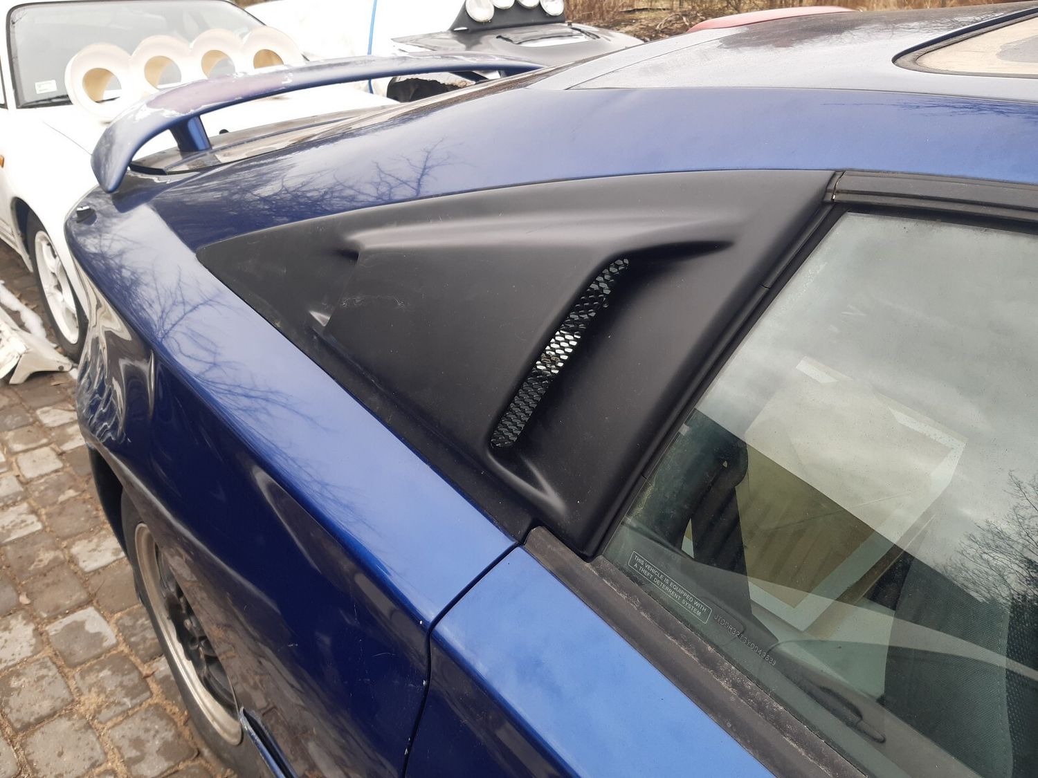 Rear Lower Quarter Window panel BARS2FAST from Fiberglass for TOYOTA Celica T23