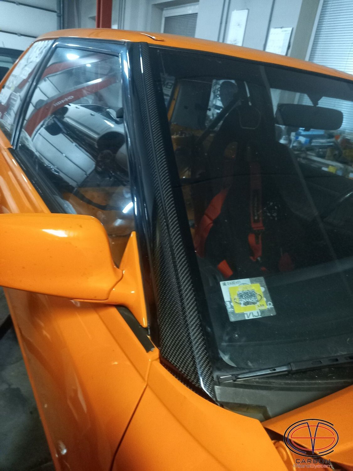 Window Mouldings from Carbon Fiber for Mazda 323 gtx gtr (BG)