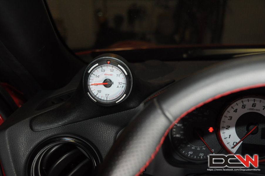 Gauge Pod (LHD) from Fiberglass (Single 60mm) for Toyota Gt86, Subaru BRZ, Scion FR-S