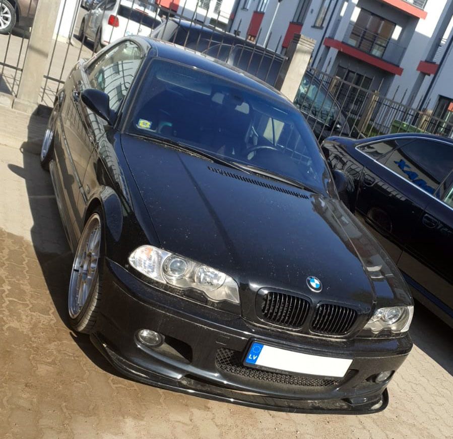 Front lip for BMW 3 (E46 M package) coupe or cabriolet from Carbon Fiber