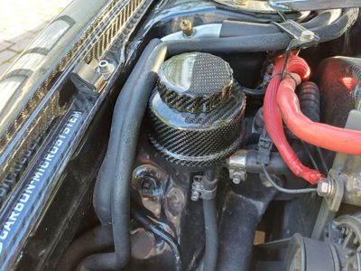 Power steering reservoir cover from Carbon fiber for TOYOTA Celica st18