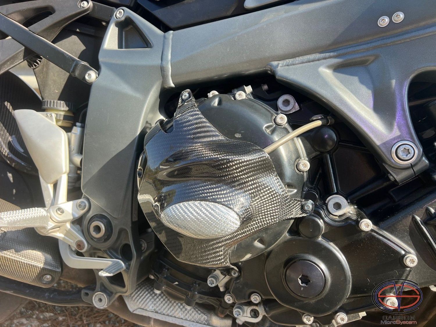 Clutch cover from Carbon Fiber for BMW K1300R