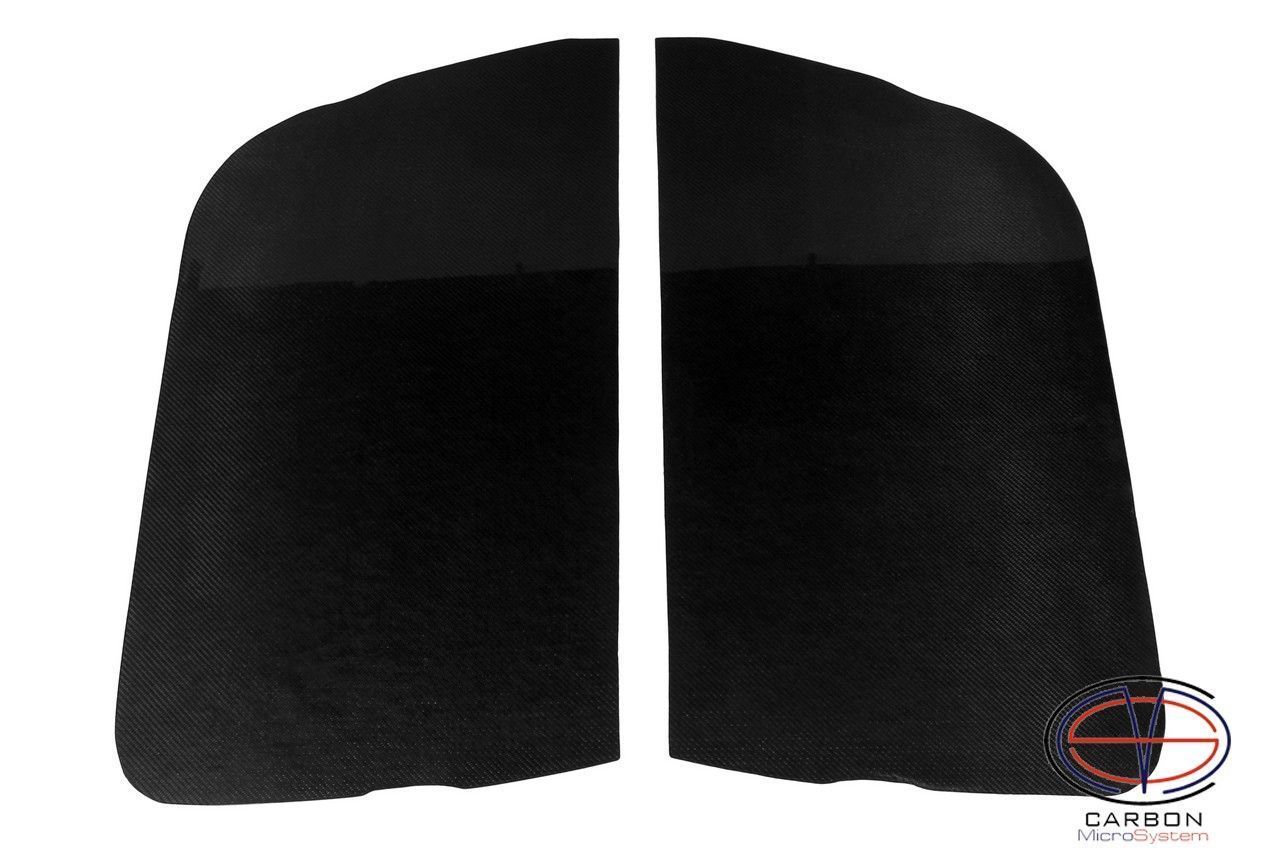 Front Door cards (flat) for BMW E46 Sedan/Touring from Carbon Fiber
