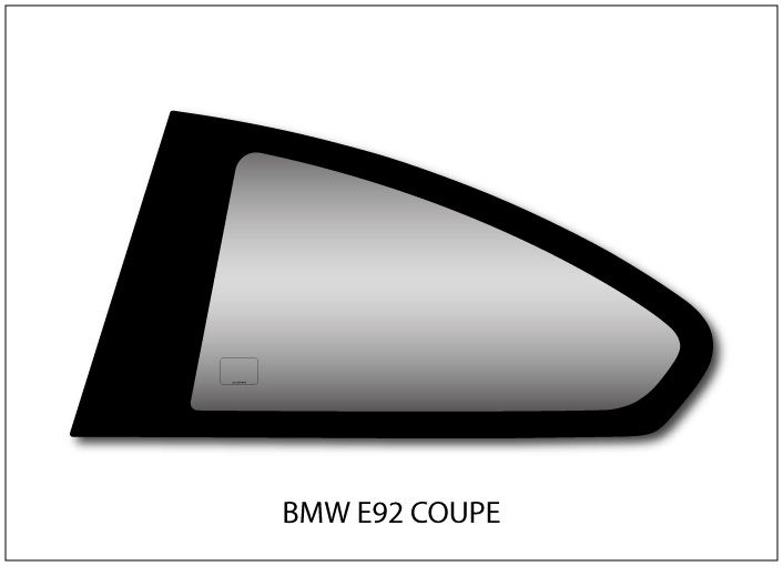 Lexan polycarbonate rear quarter window for BMW 3 E92 Coupe