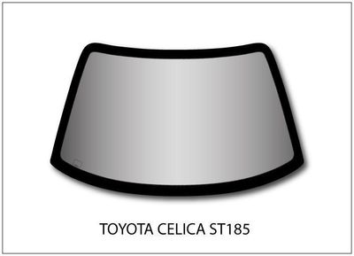 Hardcoated Lexan polycarbonate front windscreen for Toyota Celica ST18