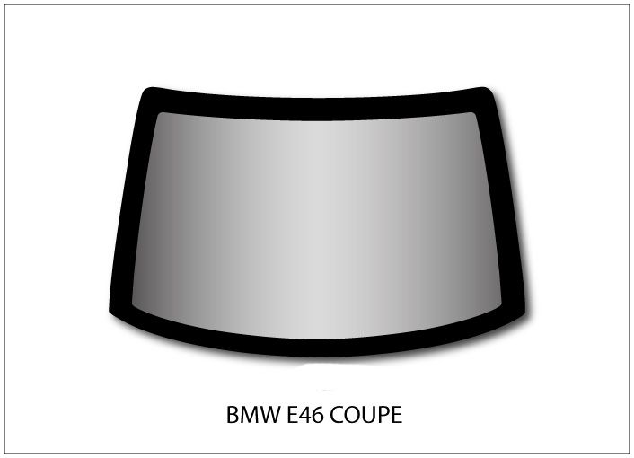 Lexan polycarbonate rear screen for BMW 3 E46 Coupe