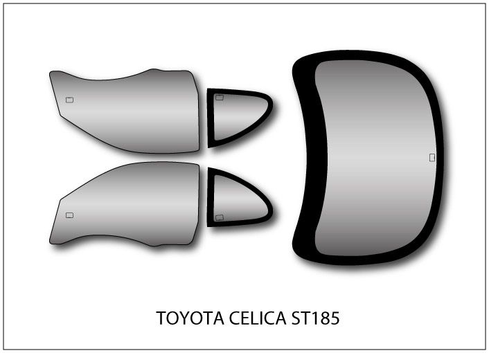 Lexan polycarbonate window kit for Toyota Celica ST18