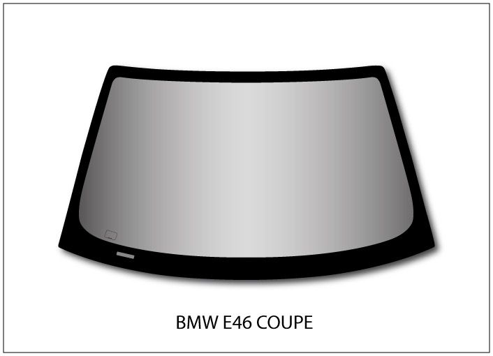 Hardcoated Lexan polycarbonate front windscreen for BMW 3 E46 Coupe