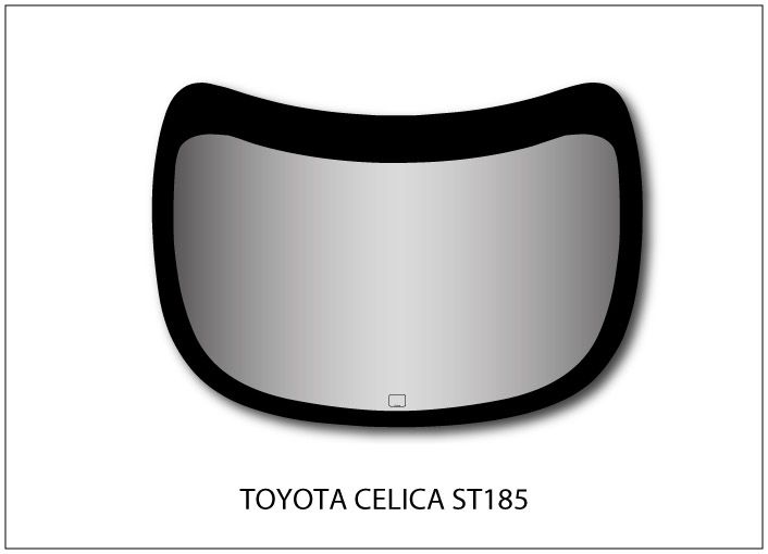 Lexan polycarbonate rear screen for Toyota Celica ST18