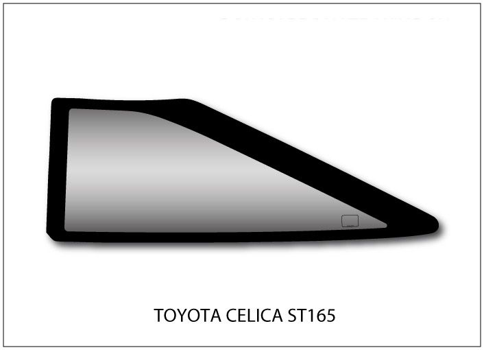 Lexan polycarbonate rear quarter window for Toyota Celica ST16