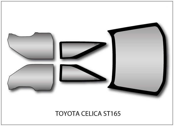 Lexan polycarbonate window kit for Toyota Celica ST16