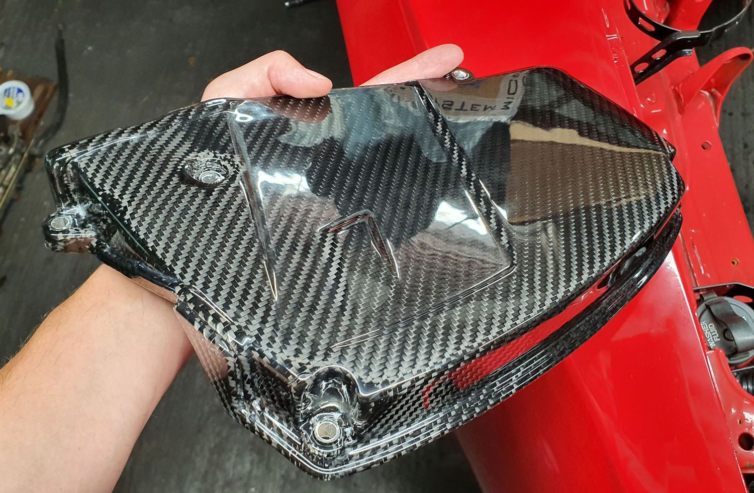 Timing belt cover from Carbon Fiber for 3S-GE - 3S-GTE engine (Gen3)
