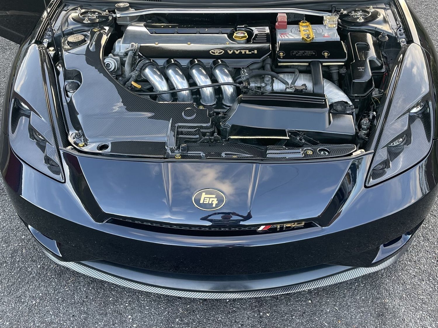 Engine bay panels from Carbon Fiber for TOYOTA Celica T23
