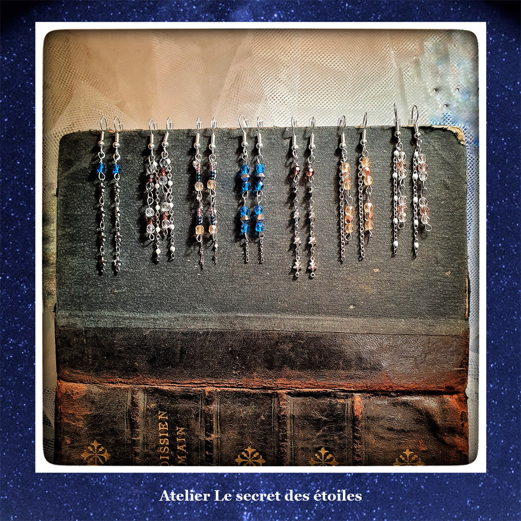 ​Boucles d’oreille Astéroïde