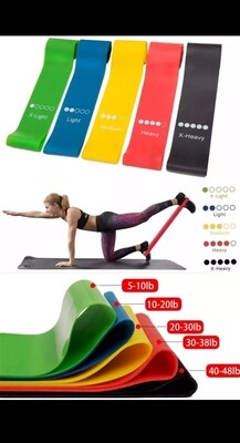 Set ejercicio de resistencia entrenamiento bandas de CrossFit