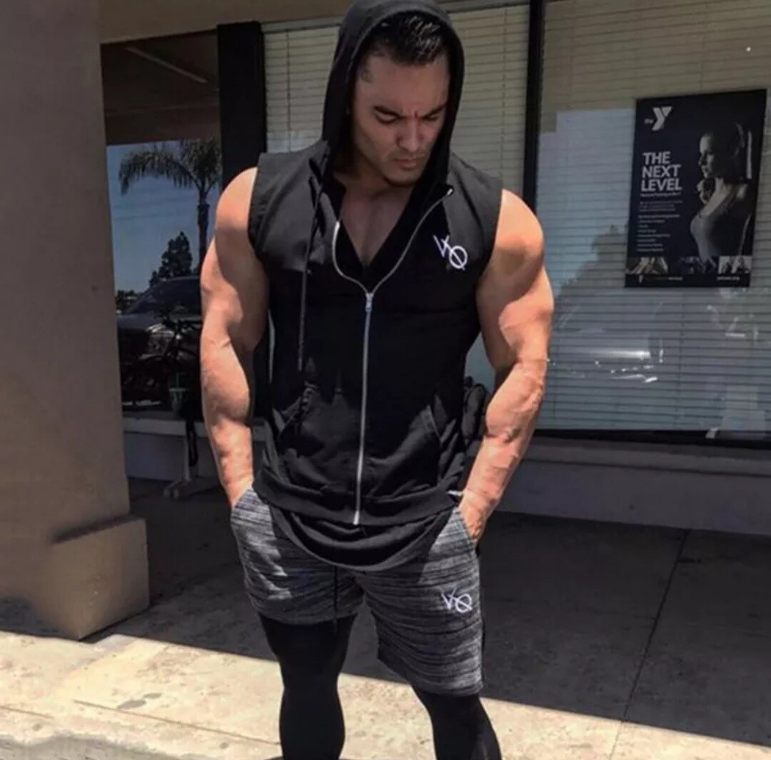chaleco deportivo camiseta sin mangas con capucha