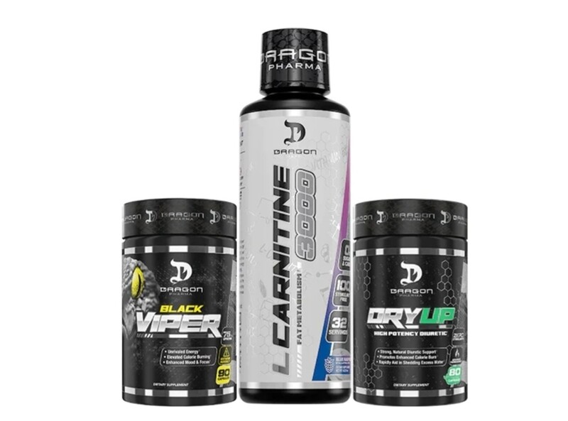 Black Viper® amplificará la quema de calorías y proporcionará energía, energía y enfoque para compensar la &quot;niebla&quot; de la dieta y mantenerlo encaminado, mientras que DryUp® agrega el toque final al ay