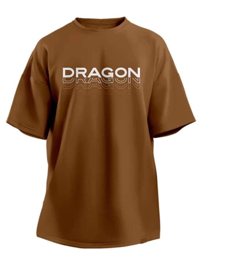 FALLOUT OVERSIZED TEE SHIRT BROWN