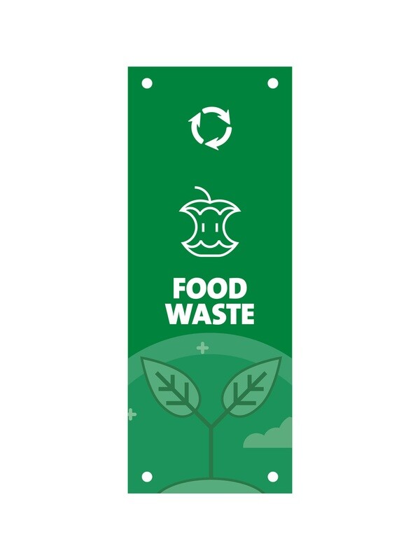 Evolve® Series - Cube Slim - Food Waste - Body Sign Kit (MOQ 8 PCS.)