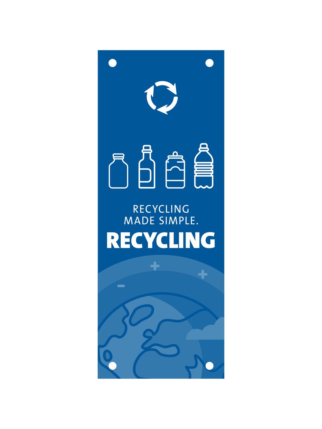 Evolve® Series - Cube Slim - Recycling - Body Sign Kit (MOQ 8 PCS.)