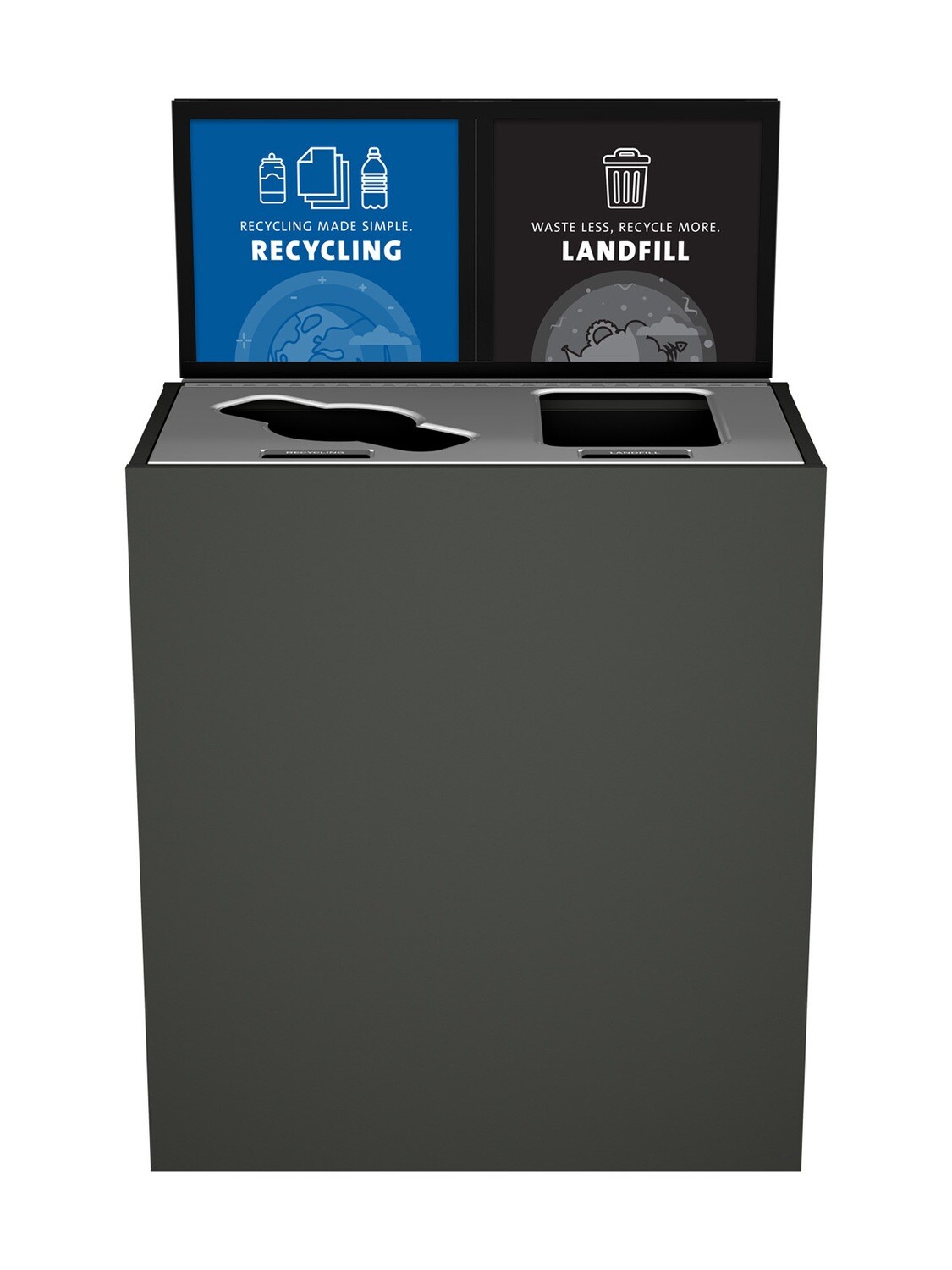 Aristata® Series - Double - Slate Finish - Mixed/Full - Recycling/Landfill