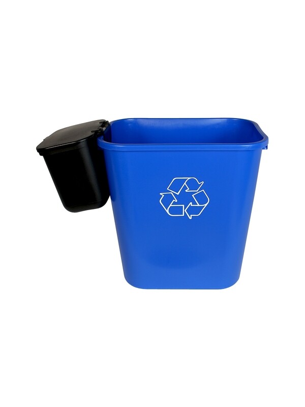 Deskside 7G Recycling Container with Hanging Waste Basket