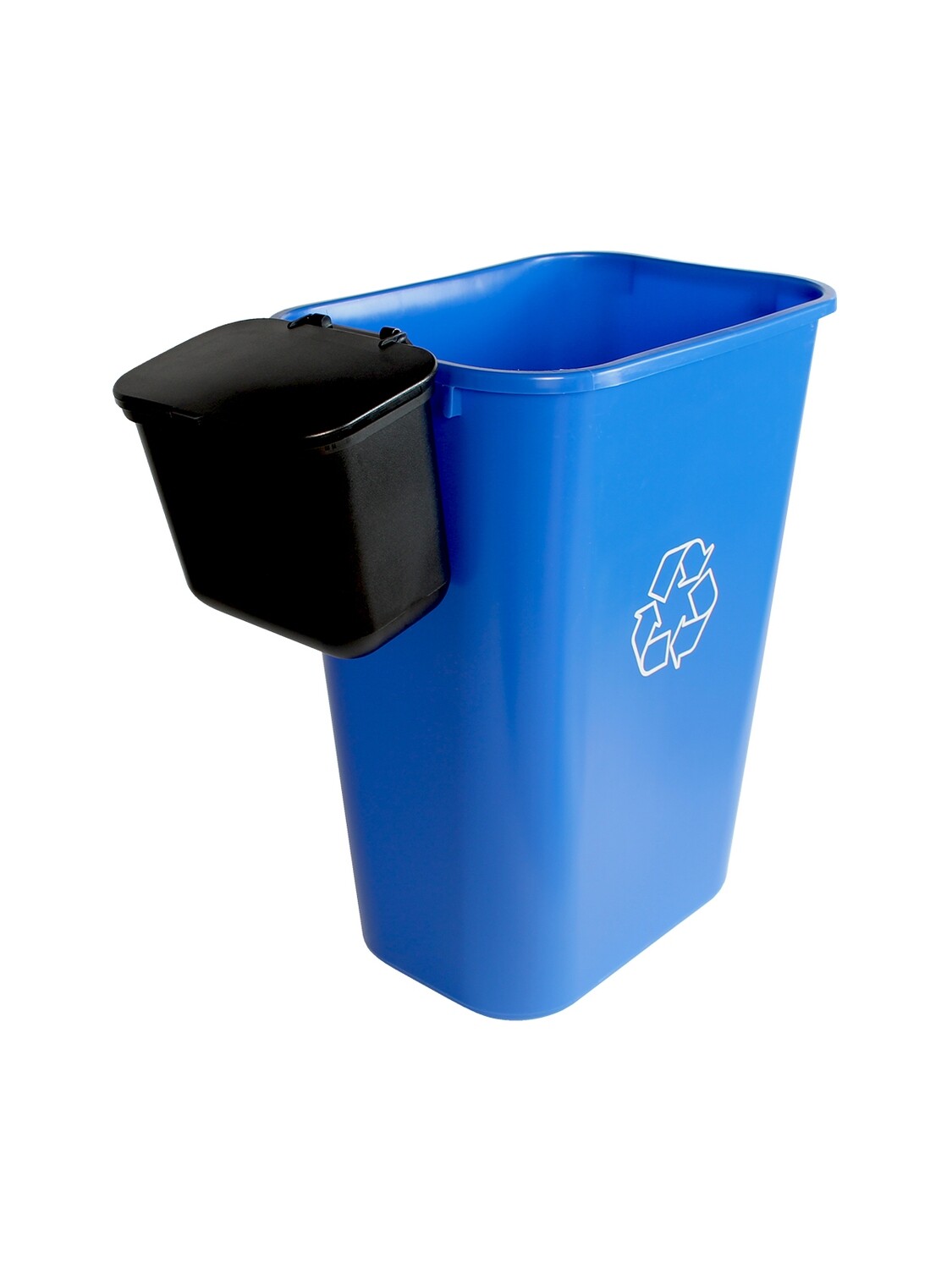 Deskside 10G Recycling Container with Hanging Waste Basket