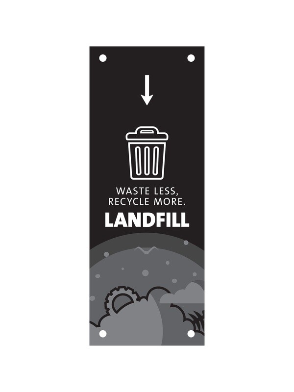 Evolve® Series - Cube Slim - Landfill - Body Sign Kit (MOQ 8 PCS.)