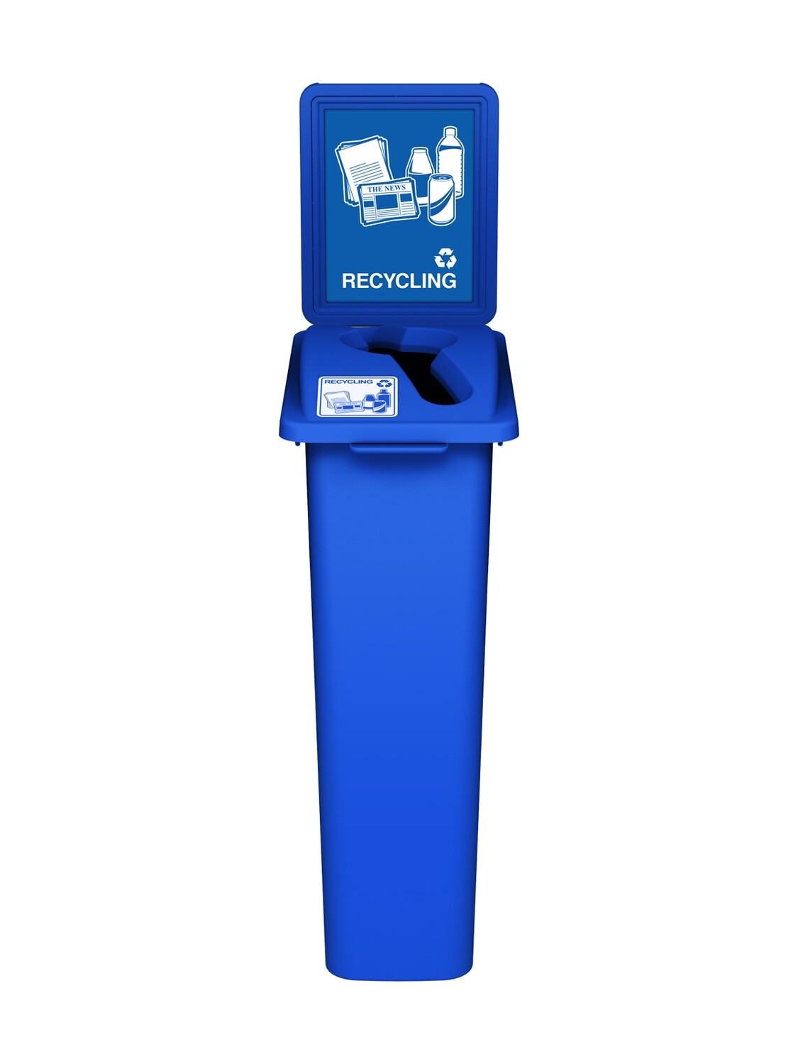Waste Watcher® Series - 23G - Single - Blue - Mixed - Recycling