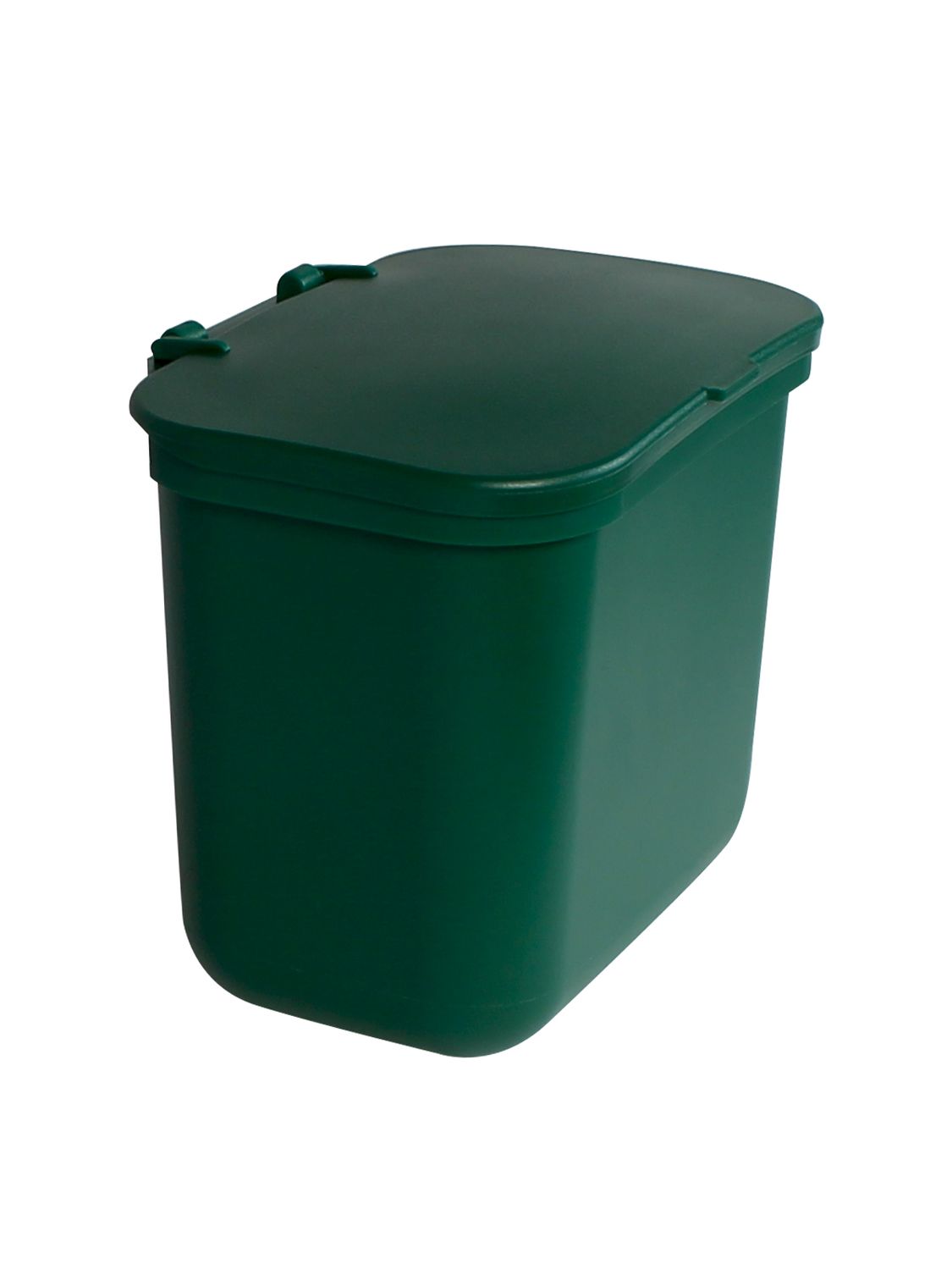 Hanging Food Waste Basket with Lid - Dark Green