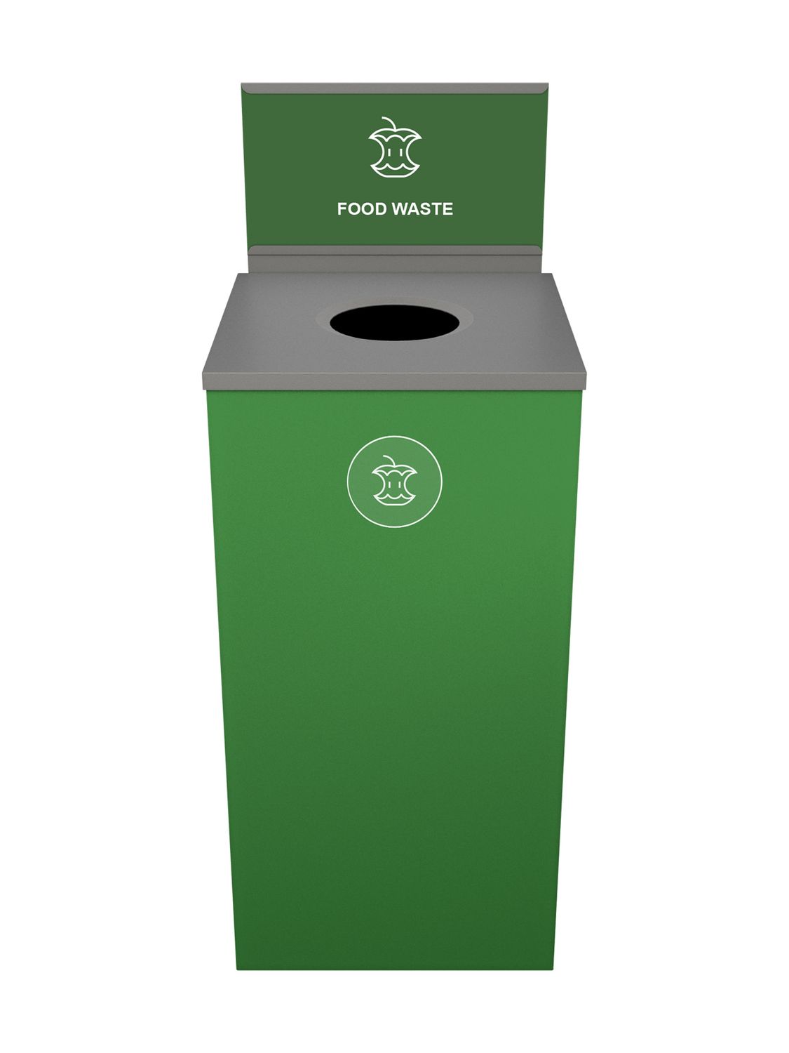 Spectrum® Series - Single - Cube - Green - Circle - Food Waste