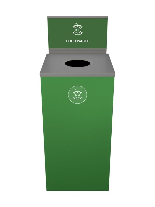 Spectrum® Series - Single - Cube - Green - Circle - Food Waste