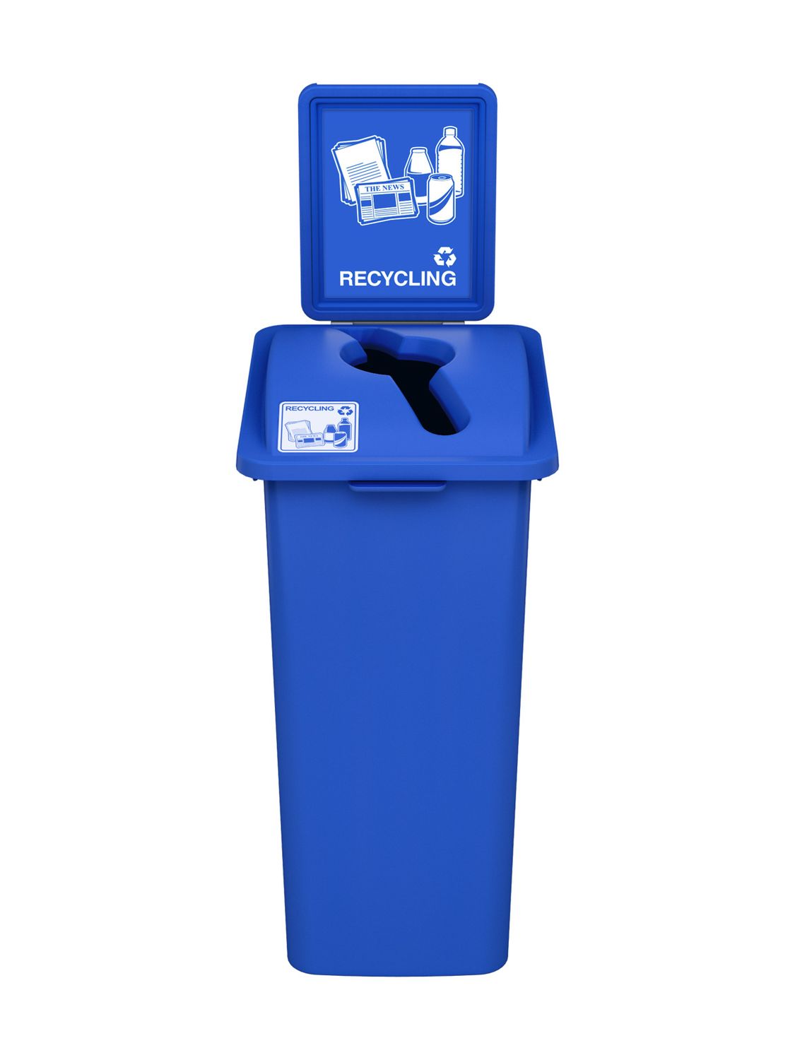 Waste Watcher® XL Series - 32G - Single - Blue - Mixed - Recycling