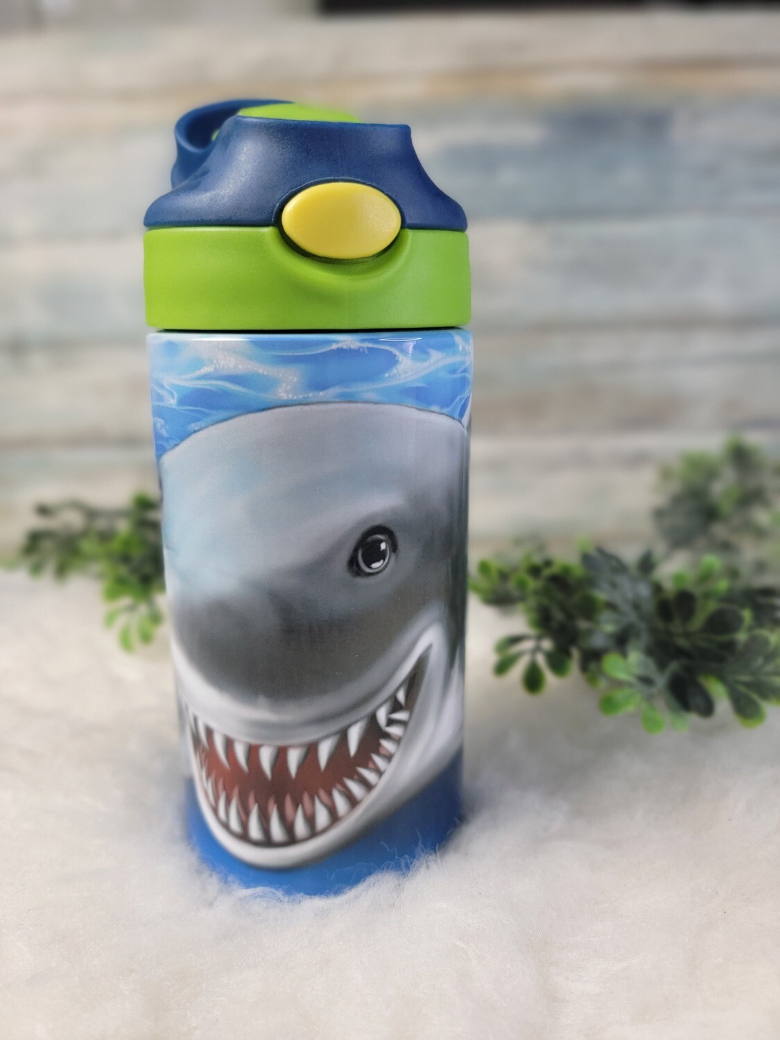 whale in ocean kids cup kids 12 oz tumbler kids tumbler kids water bottle  childs water bottle ocean theme