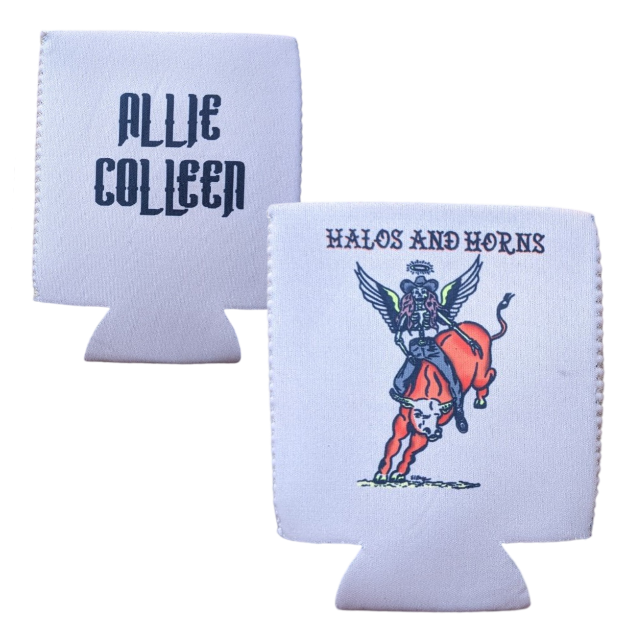 Halo & Horns Bull Can Hugger