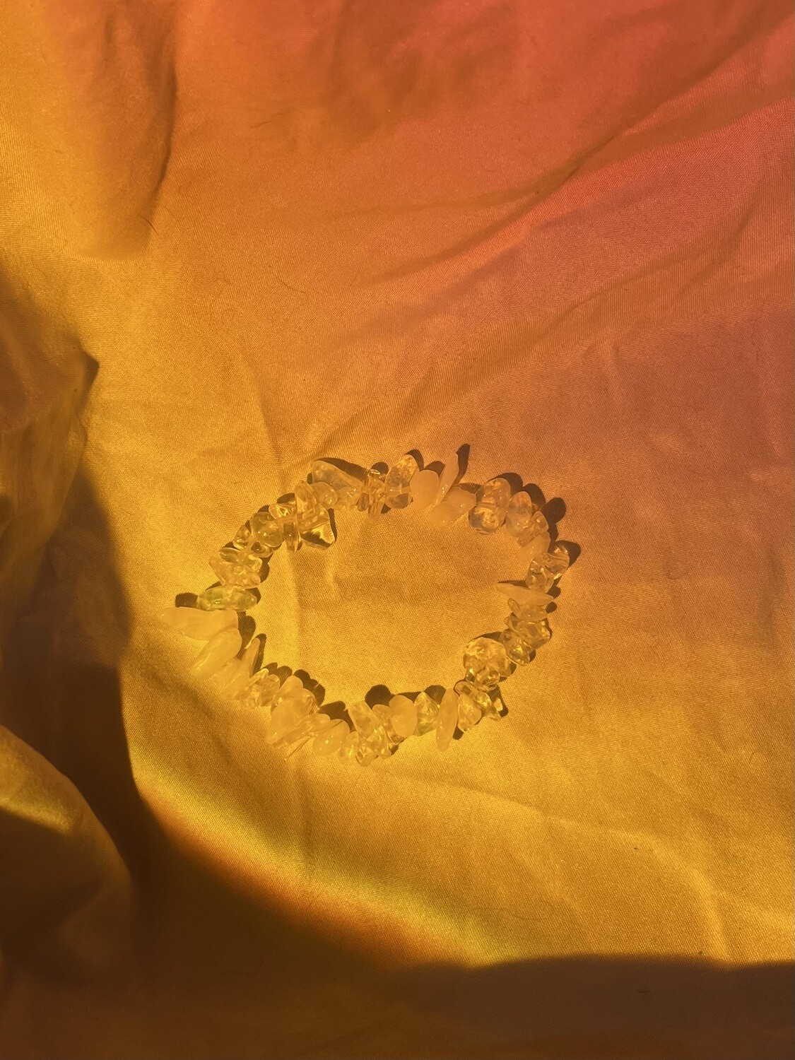 RAW WHITE QUARTZ BRACELET