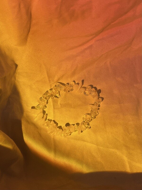 RAW WHITE QUARTZ BRACELET