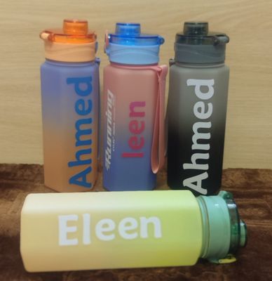 Plastic Water Bottle with sticker Name