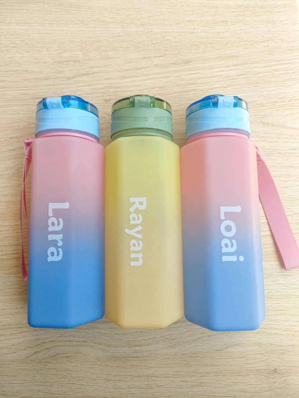 Plastic Water Bottle with kids Name PRINTED