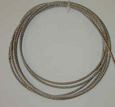 1/4&quot;   STAINLESS STEEL AIRCRAFT CABLE   **Priced Per Foot**