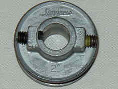 Motor pulley  2"  x  1/2 or 5/8" bore