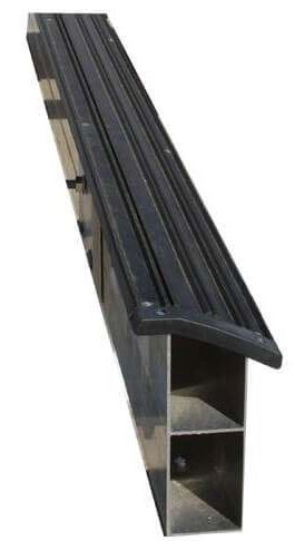 19° Extruded Aluminum Bunk 12&#39; set of two - includes 4&quot; wide vinyl pads