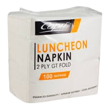 1/8 2-PLY LUNCHEON WHITE 213 MF (GT FOLD) (2000/CTN)