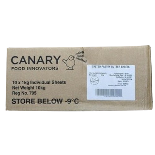BUTTER SHEET NZ 10KG CANARY