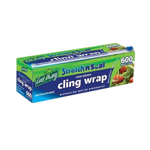 CLING WRAP PLASTIC 45CMX600M CASTAWAY
